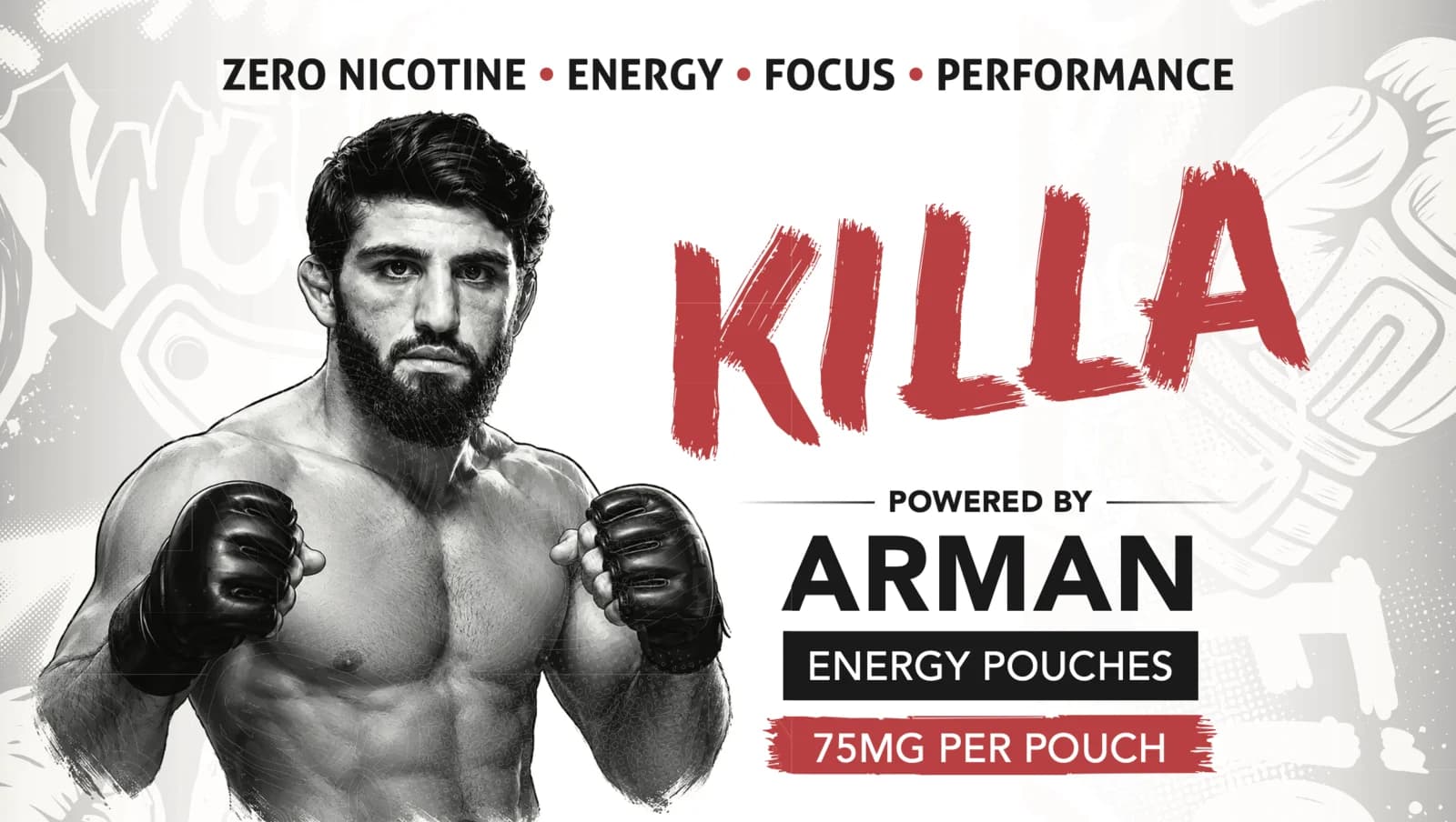 KILLA x Arman Tsarukyan energy pouches